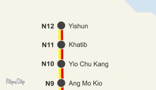 History of the Singapore MRT Map (Version 1)